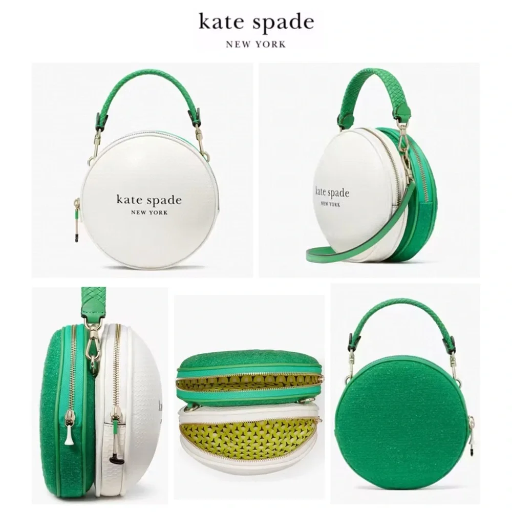 NWT Kate Spade ♠️ TEE TIME Textured Leather 3D Golf Ball Purse/Crossbody Bag - Picture 3 of 15